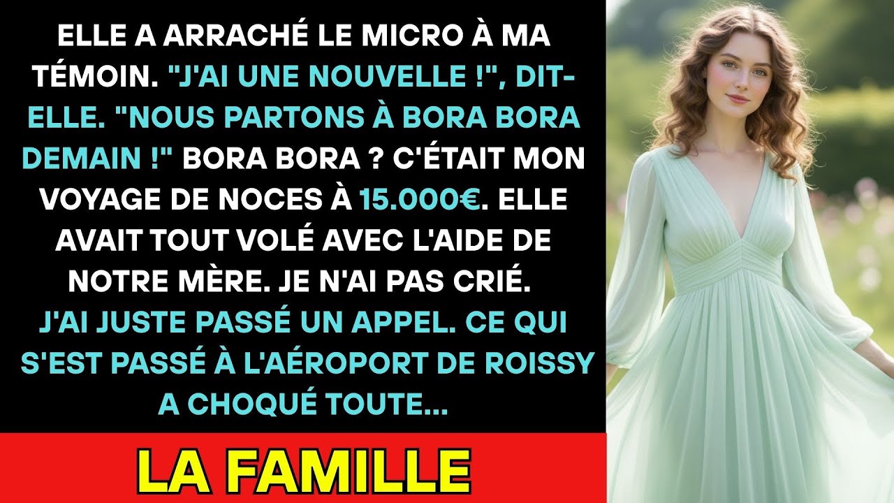 Ma Sœur A Annoncé Ses Fiançailles Pendant Mon Discours Avec Mes Billets Volés. La Police L'attendait