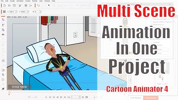 Multi Scene Animation in one project - cartoon animator 4