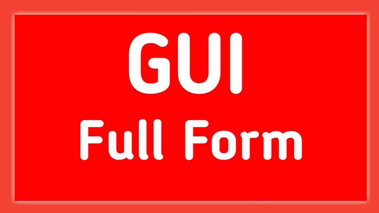 What is the full form of GUI - GUI mining - Learn Full Form - YouTube