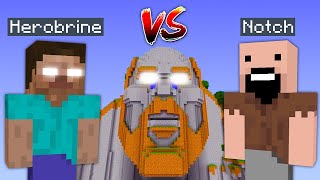 Herobrine vs Notch inside Temple of Notch in Minecraft screenshot 3