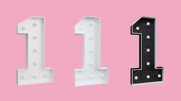 Marquee Number 1 DIY Tutorial