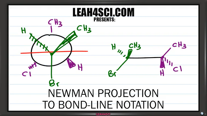 Newman Projection to Bond Line Notation Trick Leah4sci