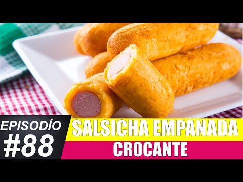 COMO FAZER SALSICHA EMPANADA CROCANTE