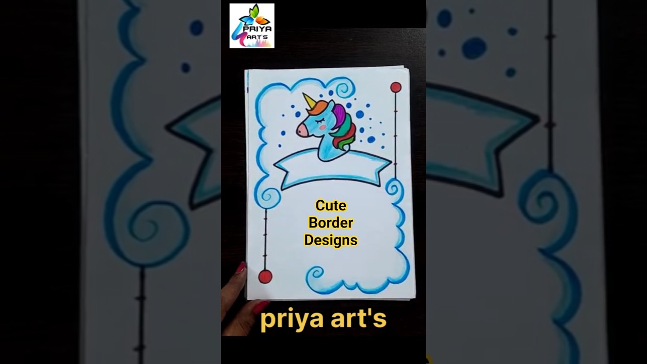 Простые варианты оформления рамок для школьных проектов | 10 лучших вариантов оформления рамок дл...