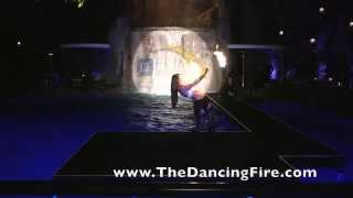 Female Fire Poi Spinner - Natalia - Las Vegas Fire Dancer