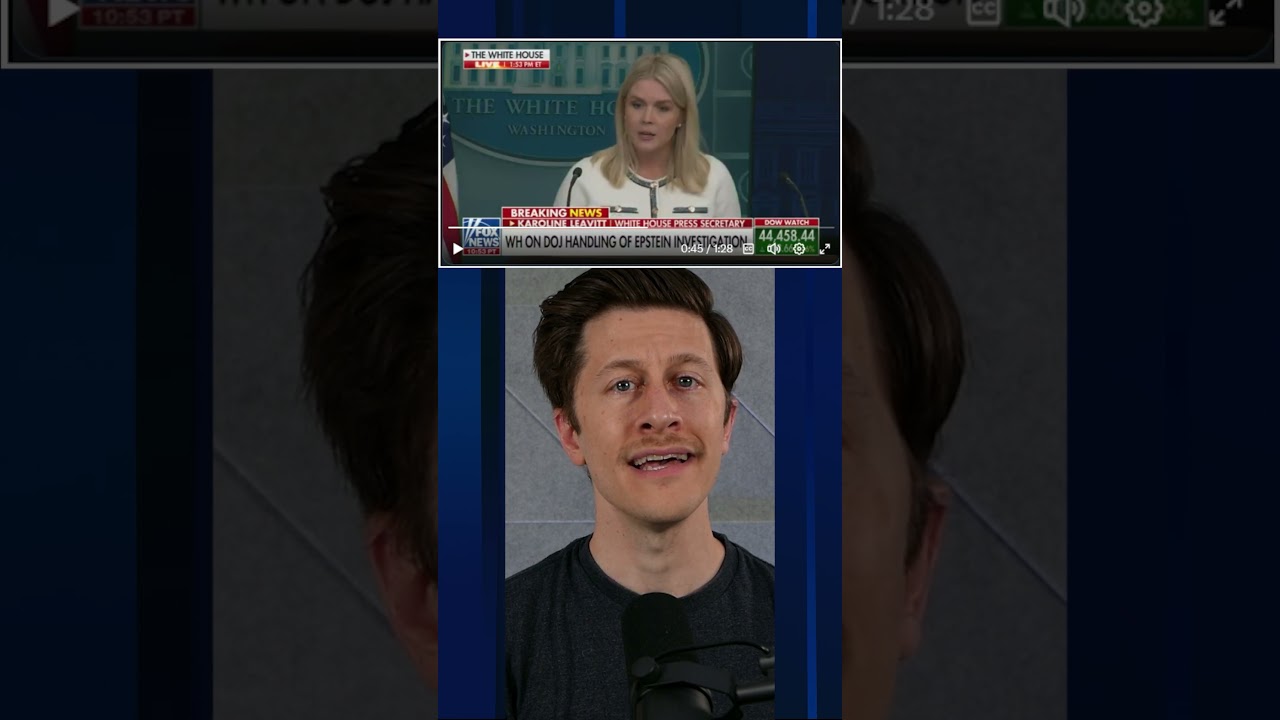 Karoline Leavitt melts down over “Epstein hoax” #shorts