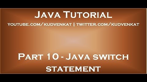 Java-switch-instructie