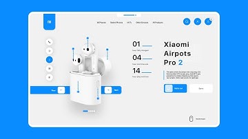 Adobe XD Web Design Tutorial | Xiaomi Airdots Pro 2 Landing Page UI Design Tutorial