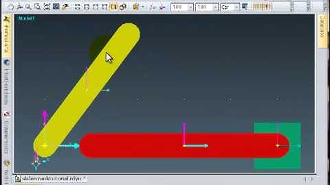 RecurDyn Video Tutorials 04 - Object Control in RecurDyn using Slider Crank Mechansim