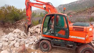 (Part 3)DOOSAN DX 140w Excavator Machine Lemstones Cutting😘@pkdrivers7808
