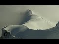 Montblanc  vigilance sur le glacier  dans la face nord de laiguille du midi