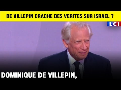 DOMINIQUE DE VILLEPIN FRACASSE LA STRATEGIE D'ISRAEL EN DIRECT