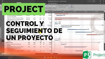 📖Como hacer el SEGUIMIENTO y CONTROL en Project