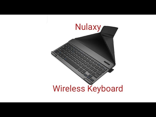 Nulaxy KM12 Clavier LED rétroéclairé Bluetooth Portable Rechargeable pour Apple iPad iPhone Samsung Android Windows Tablettes Téléphone Clavier Cover Noir 