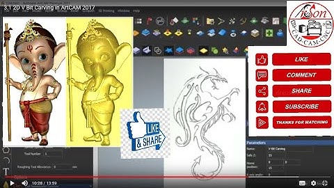HOW TO MAKE V CARVING TOOLPATH IN #ARTCAM#WALL DECOR #INTERIOR #2D TOOLPATH #IMAGE TO 3D #CNC #WOOD