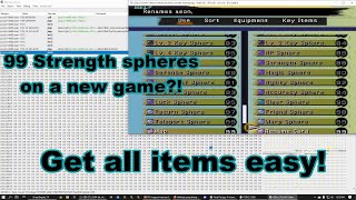 FFX Items hack early game (Cheat Engine)
