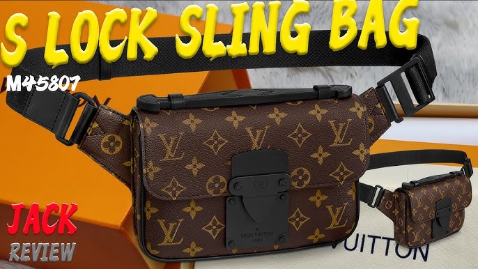 S Lock Sling Bag Monogram Macassar Canvas - Bags M45807