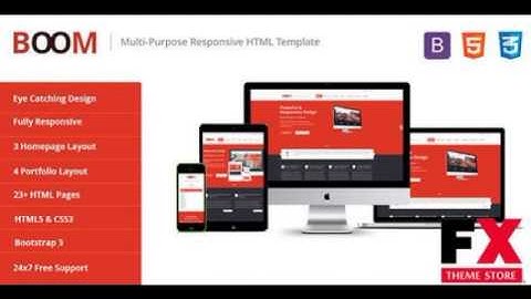 Preview BOOM - Multi-Purpose Responsive HTML Template TFx