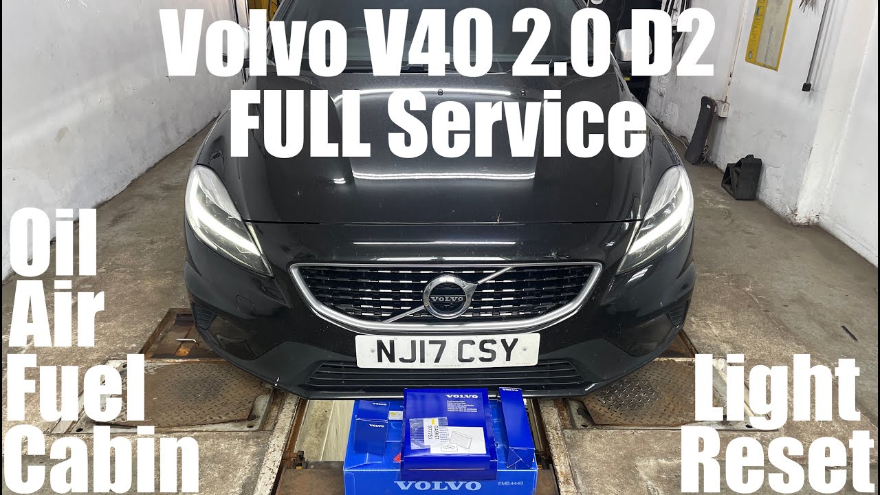 Volvo V40 2.0 D2 FULL Service Oil Air Fuel Cabin Filter - D4204T8