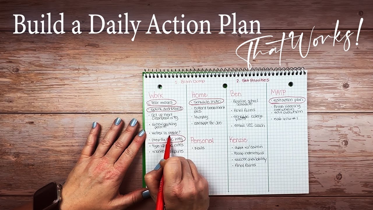 Build a Daily Action Plan That Works