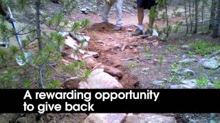 Volunteers for Outdoor Colorado Staunton State Park Trail Restoration