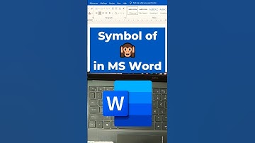 99% Users Don’t Know: Insert 🙉 Monkey Emoji Instantly in MS Word! #shorts #computer