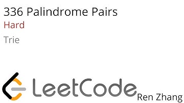 Leetcode 336 Palindrome Pairs