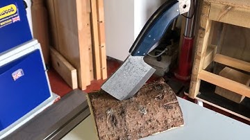 How to make a Damascus steel axe handle (part 2)