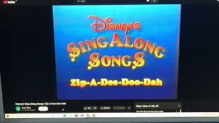 Rtva Disneys Sing-Along Songs Zip-A-Dee-Doo-Dah 1986