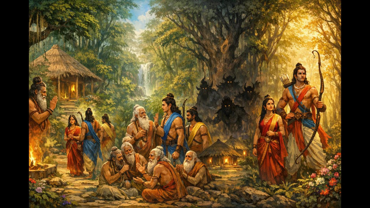 02 Ayodhyakanda   Episode 24   The Forest Farewell   Anasuya's gift to Sita