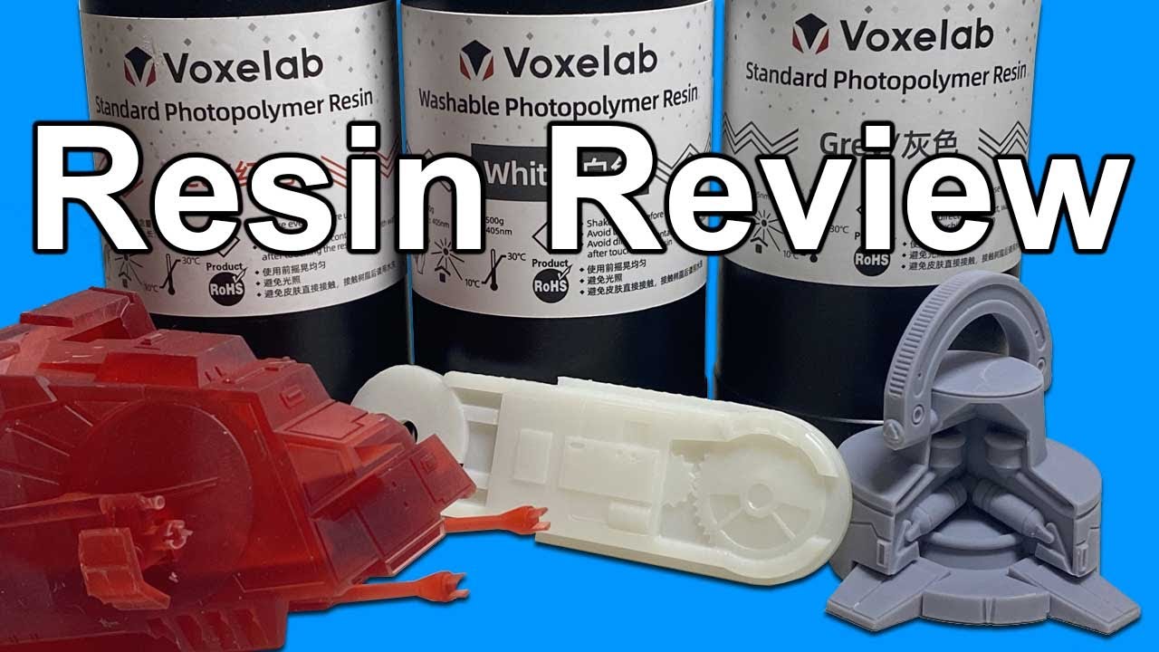 Printing with Voxelab Resins - Voxelab resin review - YouTube
