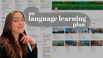 how to make the best language learning plan | notion templates | AD