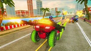 [Atv Quad] Bike Racing : Traffic shooting Simulator - Android Gameplay screenshot 4