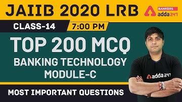 JAIIB 2020 PPB | Top 200 MCQ | Banking Technology | Module C | Class-14