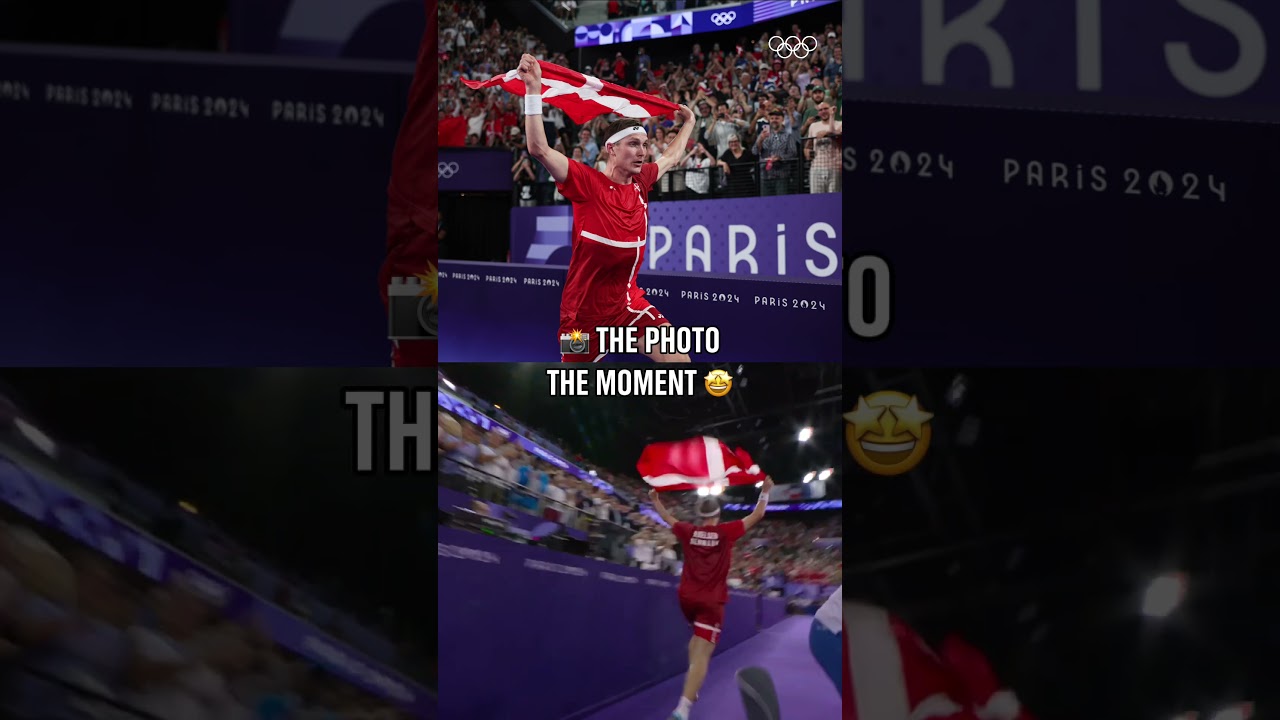 An iconic celebration, from a legendary Olympian. 🤩🇩🇰
