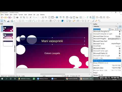 LibreOffice instalēšana un pamatdarbības