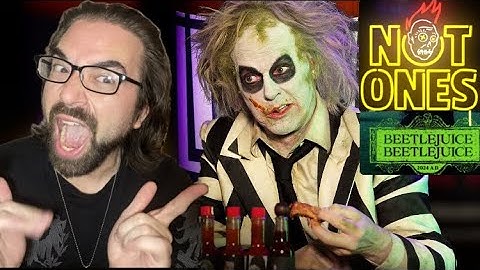 HOT ONES Beetlejuice Goes Ghost Pepper While Eating To Die For Ribs Beetlejuice Beetlejuice