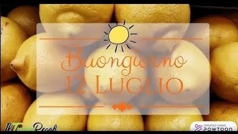 ☕Buongiorno e Buon Sabato 12 Luglio 2025!