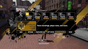 NBA 2K18 MyCareer How To Check Player Build Stats+Upgrades