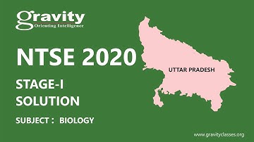 NTSE Stage -1 | 2020 | Uttar Pradesh | Paper Biology Solution | Hatim Sir | Gravity Classes