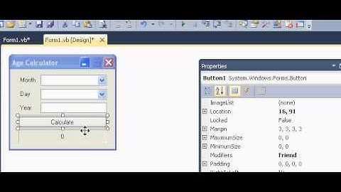 VB.Net 2010 How To Make Age Calculator