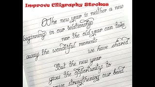 How to improve project handwritingProject handwriting for adultsCalligraphy strokes for beginners