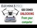 DJI Mini 3 PRO - Unlocking GEO Zones on a computer