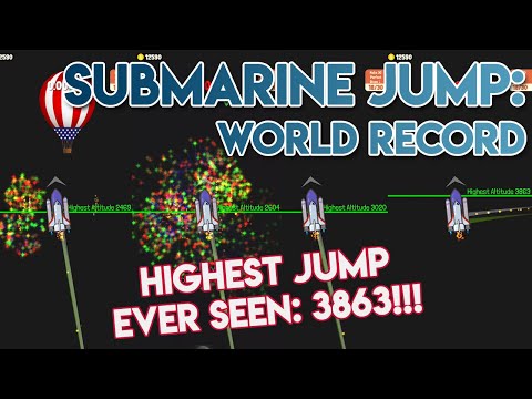 Submarine Jump NEW World Record of Highest Altitude [3863 High Score]