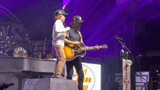 Chris Janson singing with 8 year old son