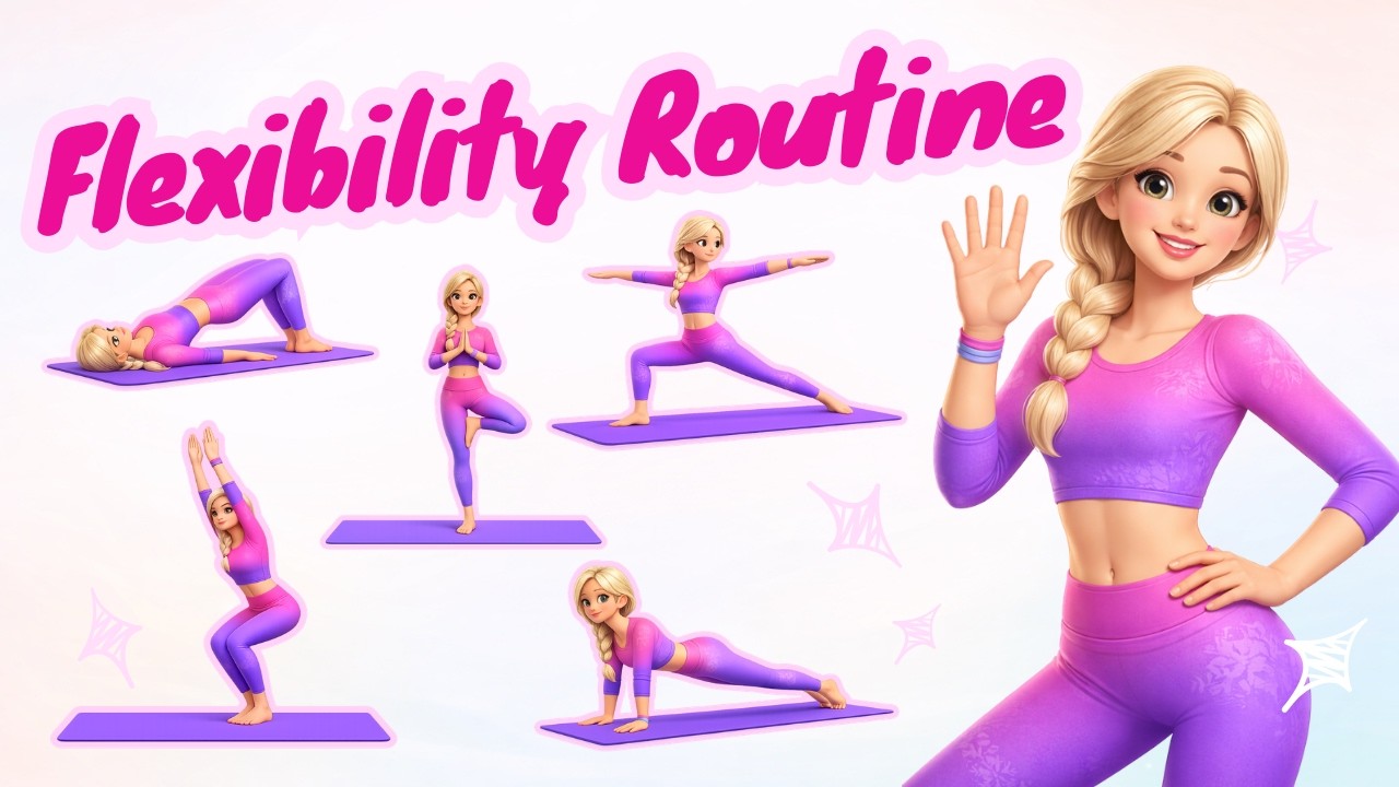 Fun Kids Yoga Routine for Strength & Balance 🧘‍♀️🧘 | Easy Yoga Poses for Children 🌈 | Kids Yoga Time