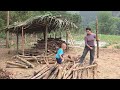 Extraordinary effort: Single mother completes building a wood shed and cleaning up the garden.