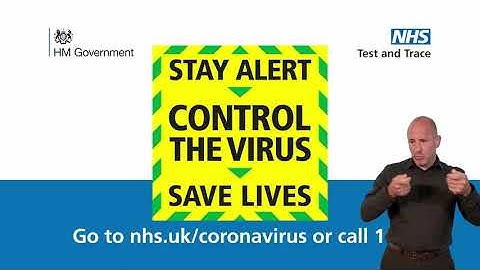 British Sign Language (BSL) Covid 19 NHS Test & Trace