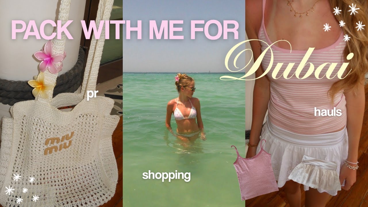 pack mit mir für dubai (hauls,pinterest...) 🥥👙