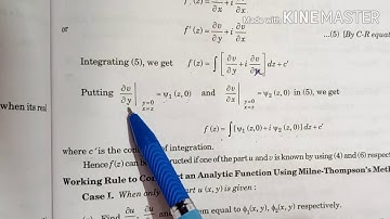 Lecture 7- Analytic function & construction of analytic function by Milne Thompson